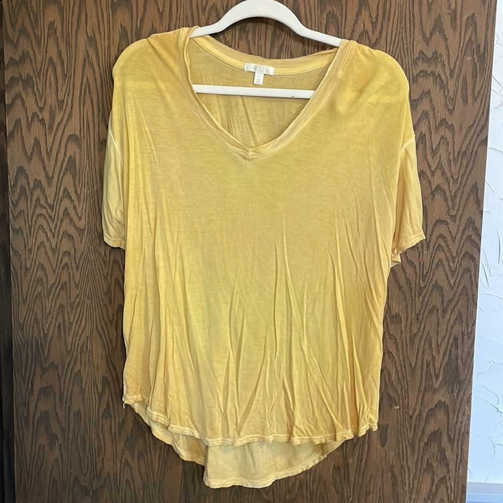 Abound V Neck Yellow Top‎